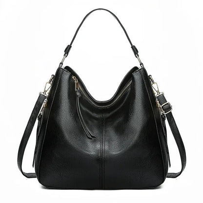 ERSILIA | Luxe Leren Tas Voor Dames Met Verfijnde Details - Klassiek, Functioneel & Stijlvol