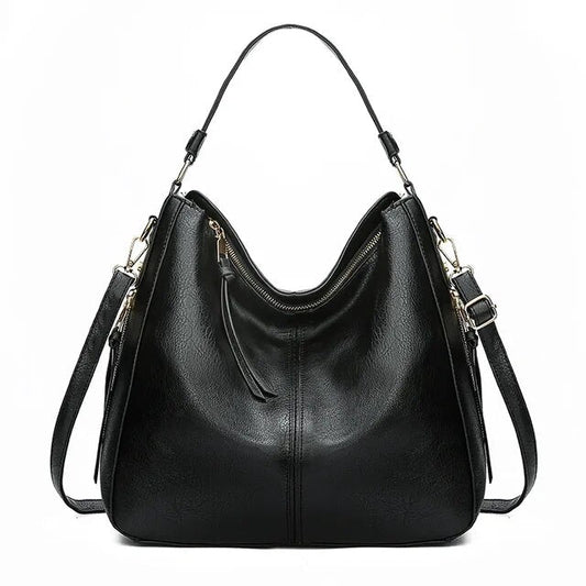 ERSILIA | Luxe Leren Tas Voor Dames Met Verfijnde Details - Klassiek, Functioneel & Stijlvol