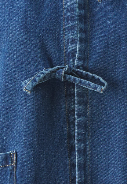LUCY | Dames Denim Jack met Strikdetail en Zakken