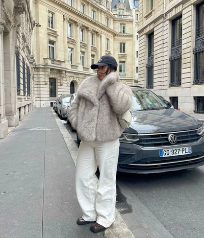 Luxe Pluizige Kunstbont Jas | Warmte, Volume En High-End Glamour