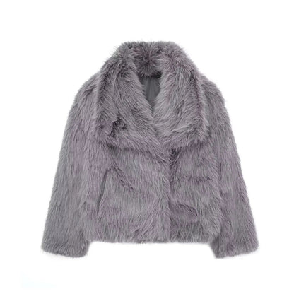Luxe Pluizige Kunstbont Jas | Warmte, Volume En High-End Glamour
