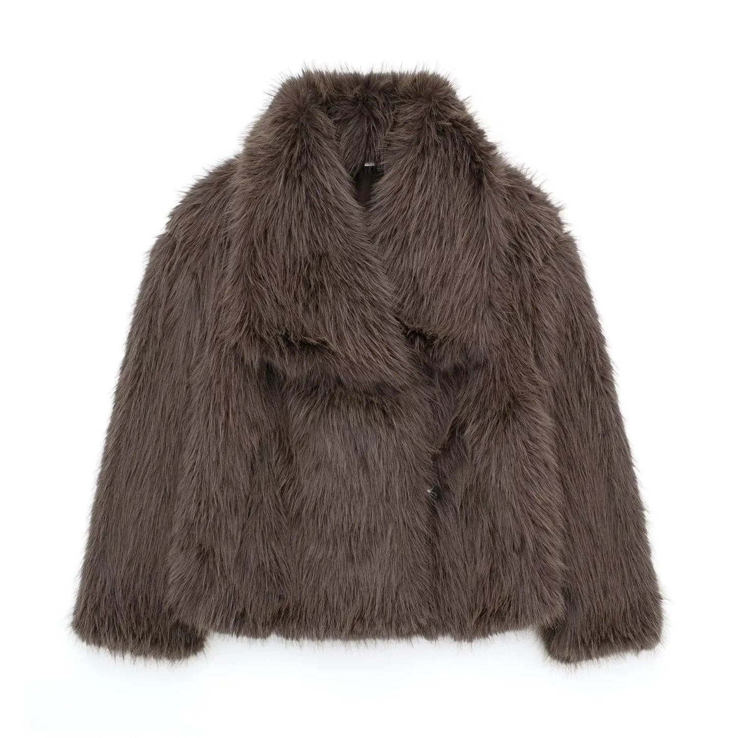 Luxe Pluizige Kunstbont Jas | Warmte, Volume En High-End Glamour