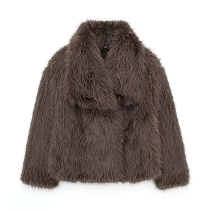 Luxe Pluizige Kunstbont Jas | Warmte, Volume En High-End Glamour