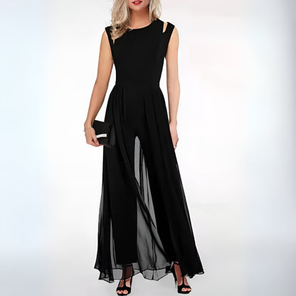 Elegante Dames Jumpsuit Met Luchtige Overlaag | Chic, Comfortabel En Perfect Voor Elke Gelegenheid
