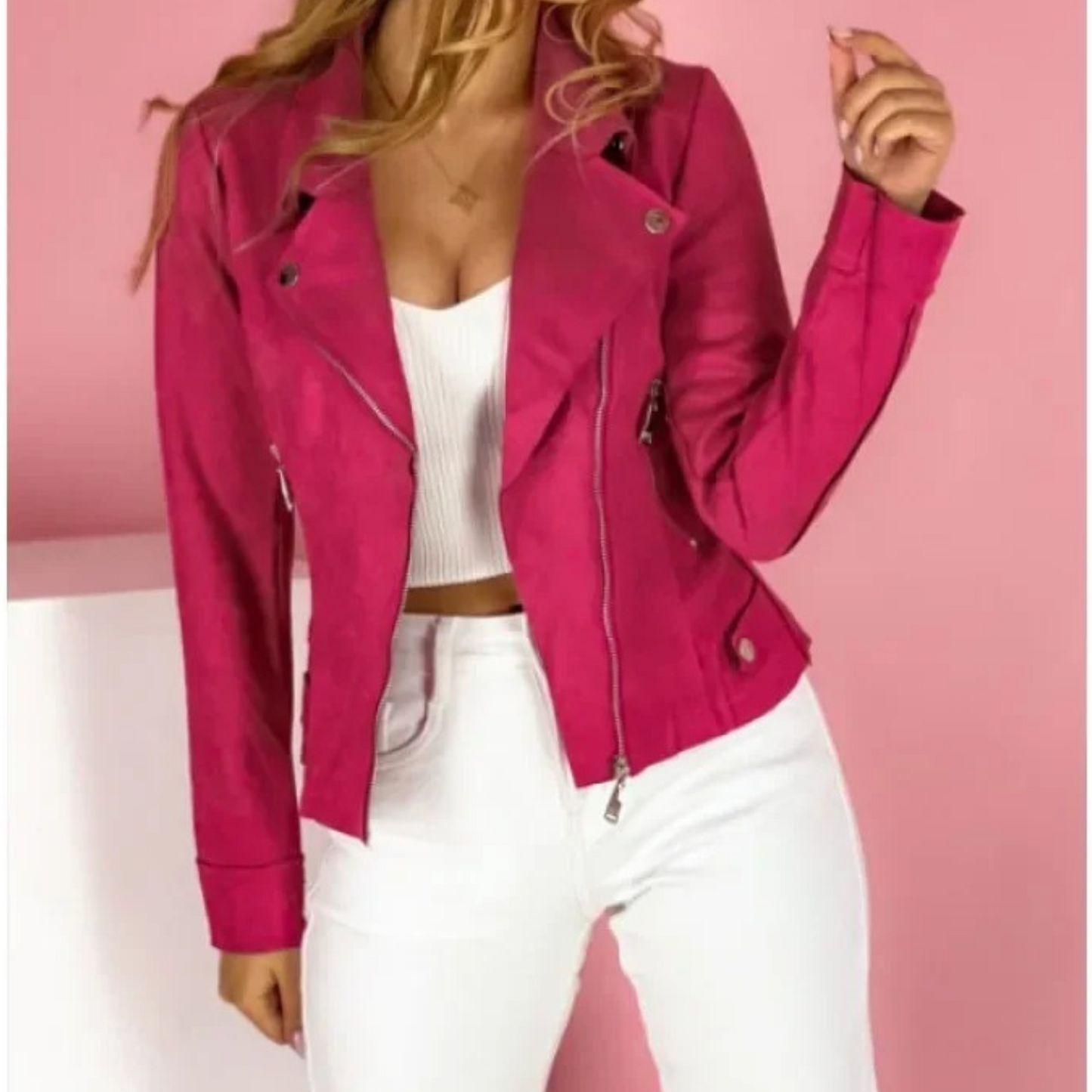ALEXIA | Luxe Suede Zomerjas Voor Dames - Tijdloos Klassiek