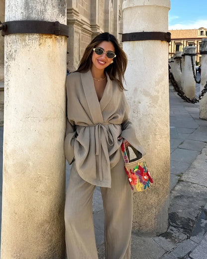 NALANI | Linnen Kimono Set - Comfy, Trendy & Chic