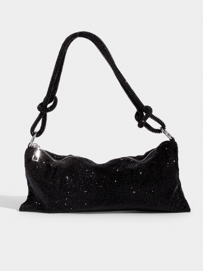AVA | Glitter Dames Tas Met Kettinghengsel – Luxe, Verfijnd, Compact