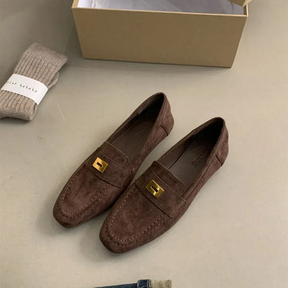 LINA | Lichtgewicht Britse Suède Dames Loafer – Klassiek, Comfortabel & Tijdloos Voor Elke Gelegenheid