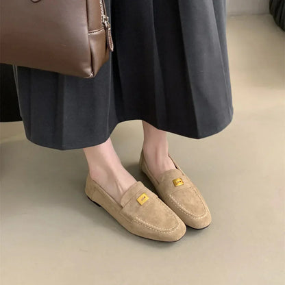 LINA | Lichtgewicht Britse Suède Dames Loafer – Klassiek, Comfortabel & Tijdloos Voor Elke Gelegenheid