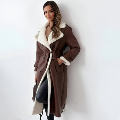 Lange Dames Winterjas van lamswol | Pure luxe & ultieme winterwarmte