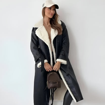 Lange Dames Winterjas van lamswol | Pure luxe & ultieme winterwarmte