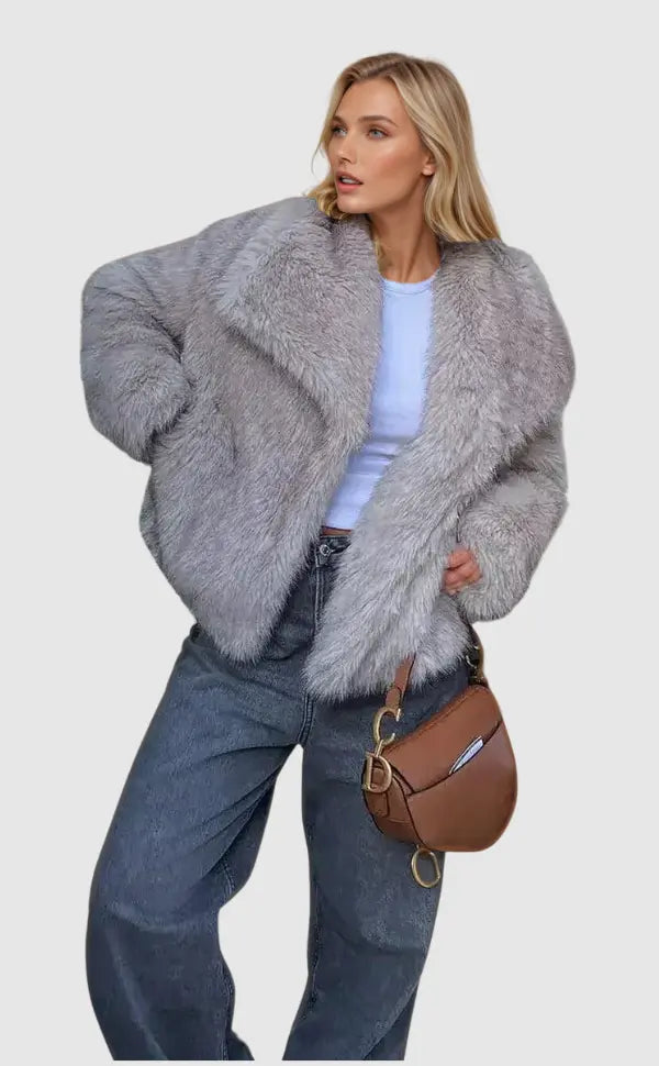Luxe Pluizige Kunstbont Jas | Warmte, Volume En High-End Glamour