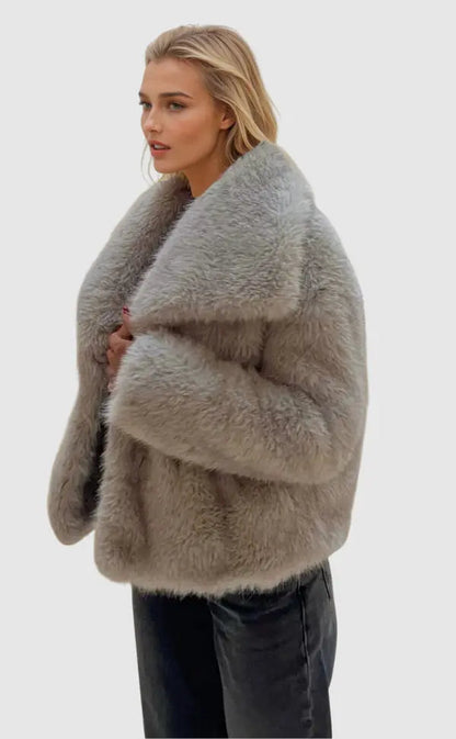 Luxe Pluizige Kunstbont Jas | Warmte, Volume En High-End Glamour