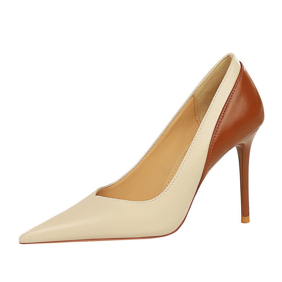 Bicolor Stiletto Hakken | Luxe, Verfijnd & Onweerstaanbaar Elegant