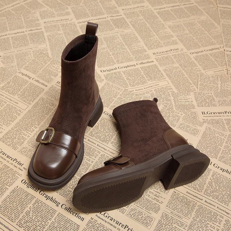 Suède Dames Buckle Boots | Warm, Stijlvol & Perfect Voor Elke Dag