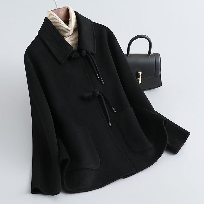 Wollen Dames Jas | Elegante Wolmix Jas Met Luxe Knoopdetails