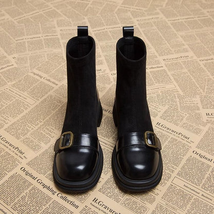 Suède Dames Buckle Boots | Warm, Stijlvol & Perfect Voor Elke Dag