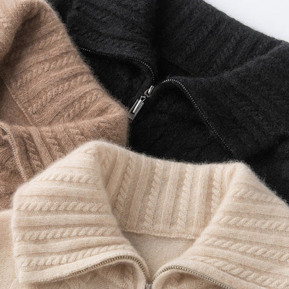 Cable Knit Vest | Zacht Gebreid Vest met Rits Dames