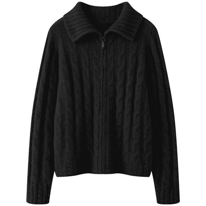 Cable Knit Vest | Zacht Gebreid Vest met Rits Dames