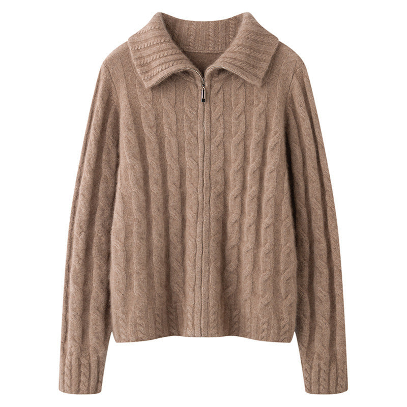 Cable Knit Vest | Zacht Gebreid Vest met Rits Dames