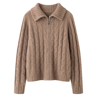 Cable Knit Vest | Zacht Gebreid Vest met Rits Dames