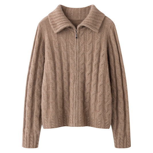Cable Knit Vest | Zacht Gebreid Vest met Rits Dames