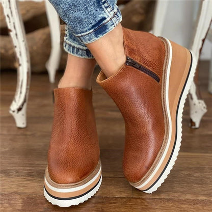 Enkellaarsjes Met Sleehak En Rits | Comfortabel, Trendy En Perfect Voor Elke Dag