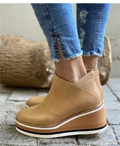 Enkellaarsjes Met Sleehak En Rits | Comfortabel, Trendy En Perfect Voor Elke Dag