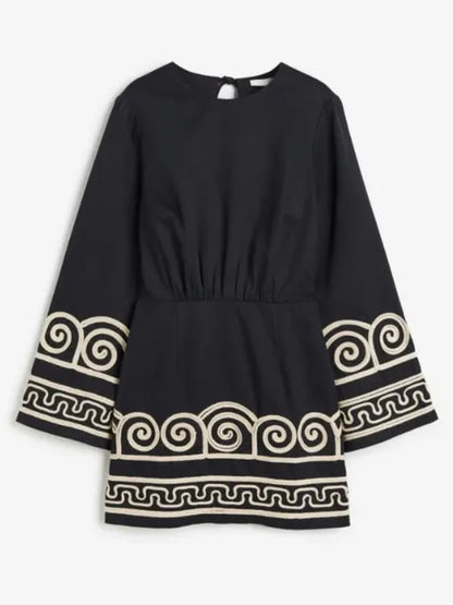YASMIN | Geborduurde Kaftan Zomerjurk