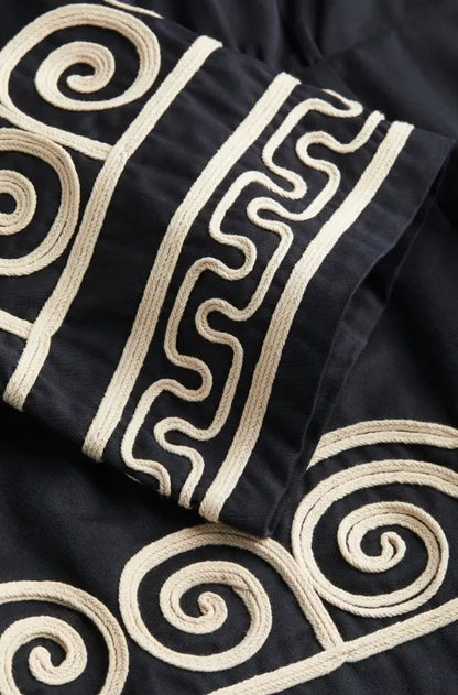 YASMIN | Geborduurde Kaftan Zomerjurk