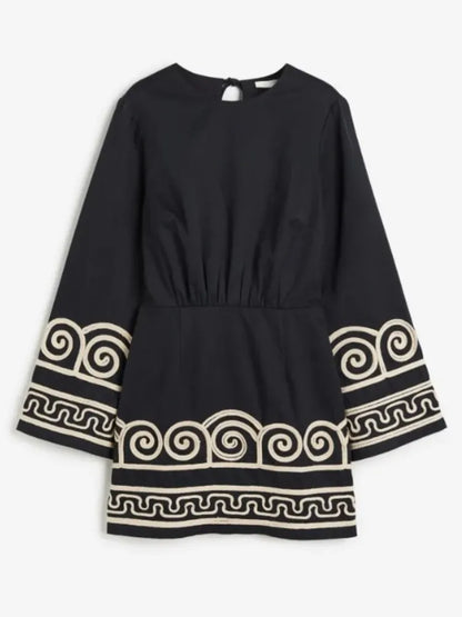 YASMIN | Geborduurde Kaftan Zomerjurk