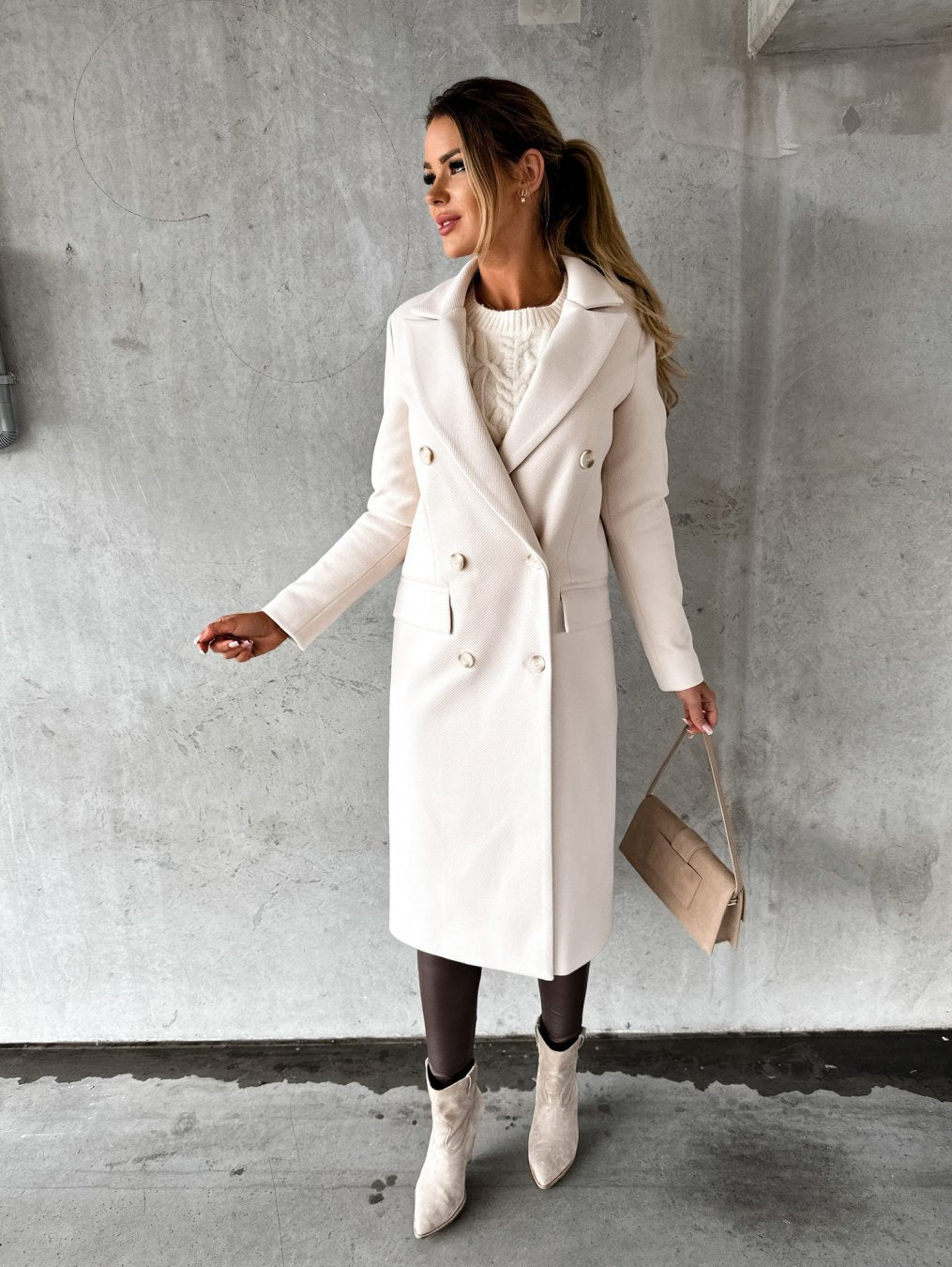 Lange Elegante Wintermantel | Luxe Warmte, Slanke Pasvorm & Tijdloze Klasse