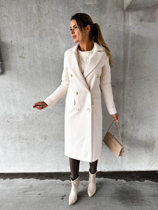 Lange Elegante Wintermantel | Luxe Warmte, Slanke Pasvorm & Tijdloze Klasse