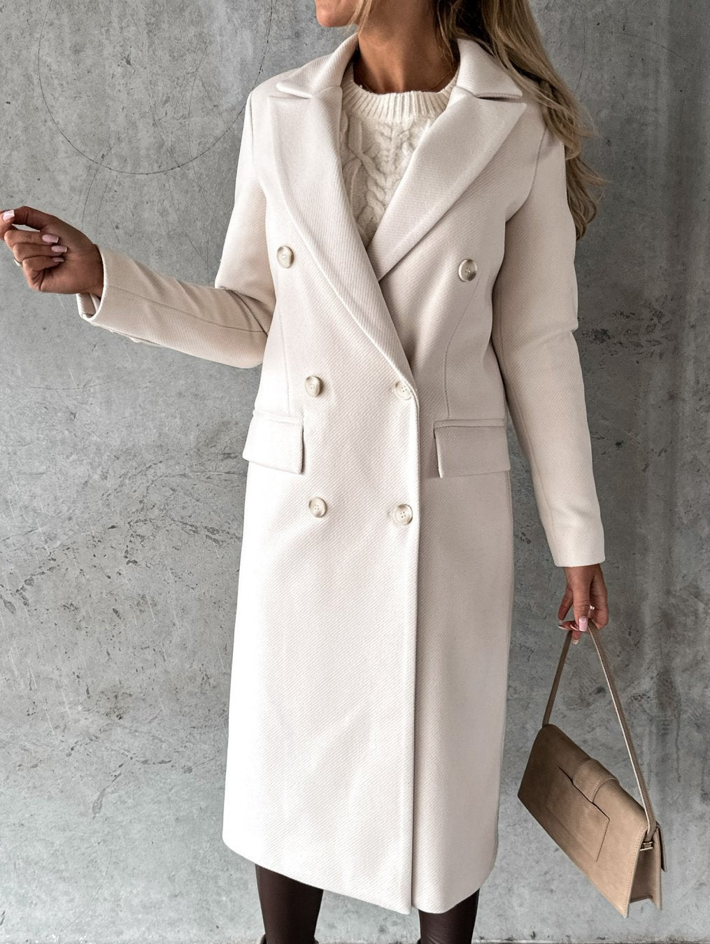Lange Elegante Wintermantel | Luxe Warmte, Slanke Pasvorm & Tijdloze Klasse