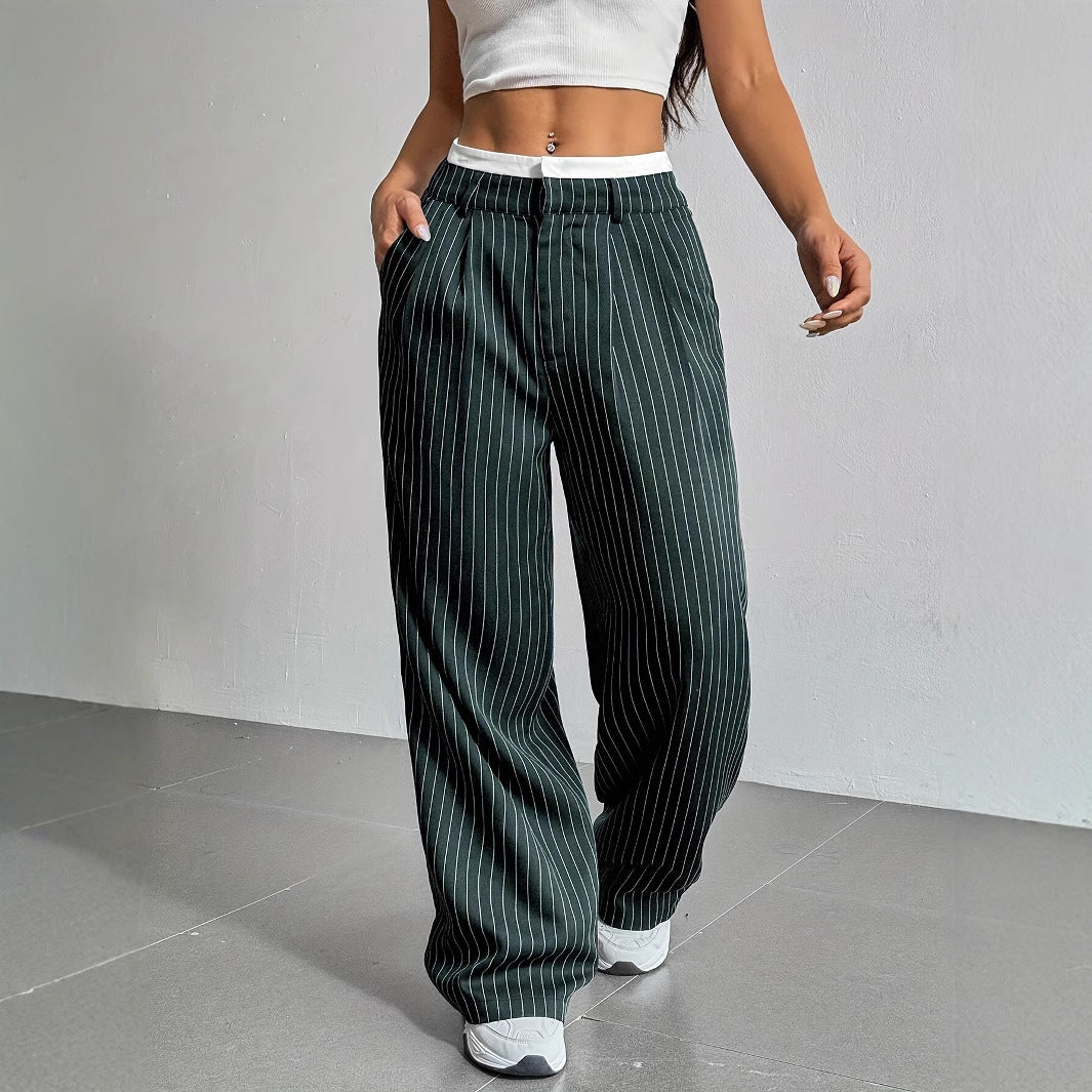SHADE | Comfortabele Dames Panthalon Met Streep Design - Comfortabel & Stijlvol