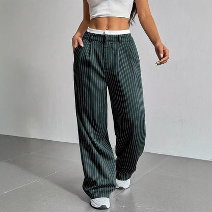 SHADE | Comfortabele Dames Panthalon Met Streep Design - Comfortabel & Stijlvol