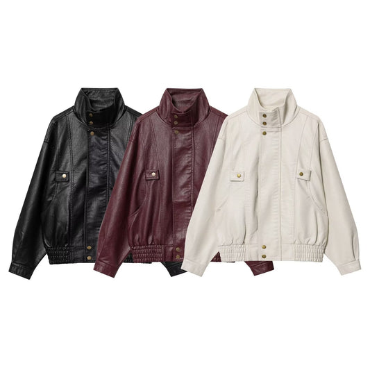 Dames Leren Jack – Stoer, Stijlvol & Beschermend