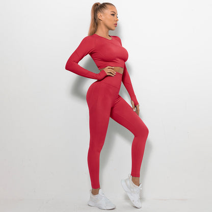 NYLA | Dames Sport / Pilates Set Met Lange Mouwen Top - 2-Delige Set
