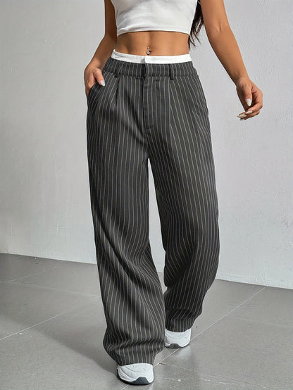 SHADE | Comfortabele Dames Panthalon Met Streep Design - Comfortabel & Stijlvol