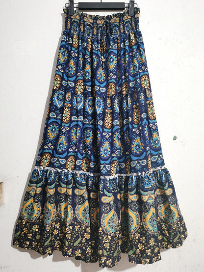 YMKE | Zomerse Maxi Rok Voor Dames Met Boho Print - Elegant, Uniek & Modieus