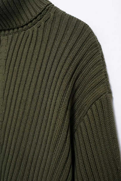 NOA | Geribde Cropped Coltrui voor Dames – Warm & Modern Voor Koude, Onvoorspelbare Dagen
