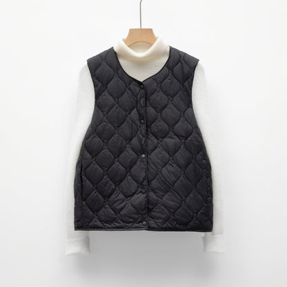 Reversible Gewatteerd Vest Voor Dames | Lichtgewicht Omkeerbaar Bodywarmer Voor Lente En Herfst