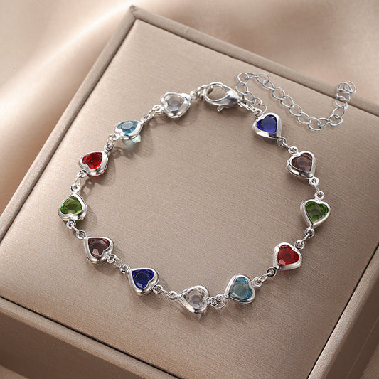 Bohemian Hart Armband – Kleurrijk, Stijlvol & Verstelbaar