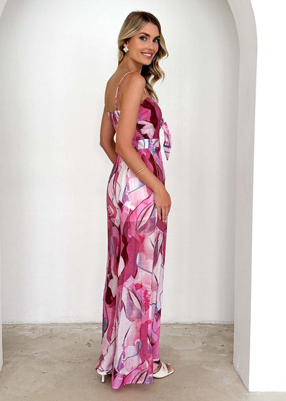 LIV | Zomer Jumpsuit Met Abstracte Print – Luchtig, Vrouwelijk & Perfect Voor Vakanties En Zomerse Feestjes