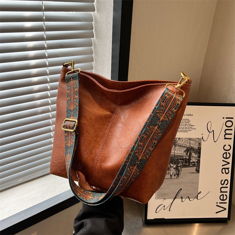 Stijlvolle Vintage Dames Leren Handtas – Tijdloos & Elegant
