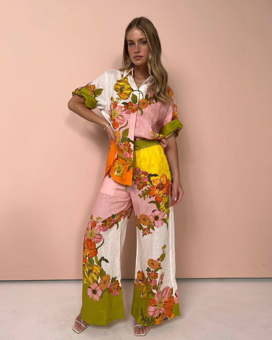 ISADORA | Zomerse Bloemen Print Set Voor Dames - Luchtig, Elegant & Stijlvol