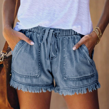 TESSA | Casual Zomer Short Voor Dames Met Rand Afwerking - Luchtig & Comfortabel