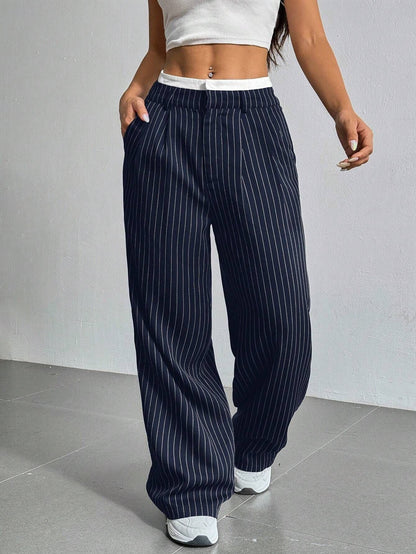 SHADE | Comfortabele Dames Panthalon Met Streep Design - Comfortabel & Stijlvol
