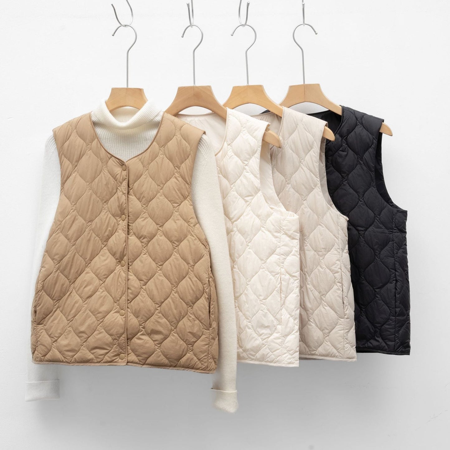 Reversible Gewatteerd Vest Voor Dames | Lichtgewicht Omkeerbaar Bodywarmer Voor Lente En Herfst