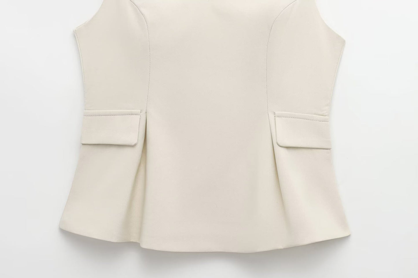 MIREILLE | Blazerstijl Dames Top Met V-Hals en Tailledetail - Stijlvol, Elegant & Perfect voor Avondjes uit